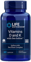 Life Extension Vitamins D and K with Sea-Iodine 60 Capsules (2pack) freeshipping - Natural Health Store